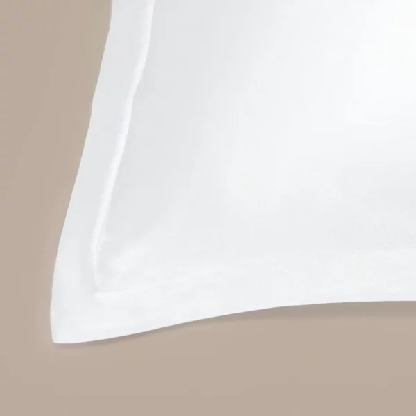 COCOCICI-TENCEL™ - Satijn - Kussensloop - Wit - Afwerking