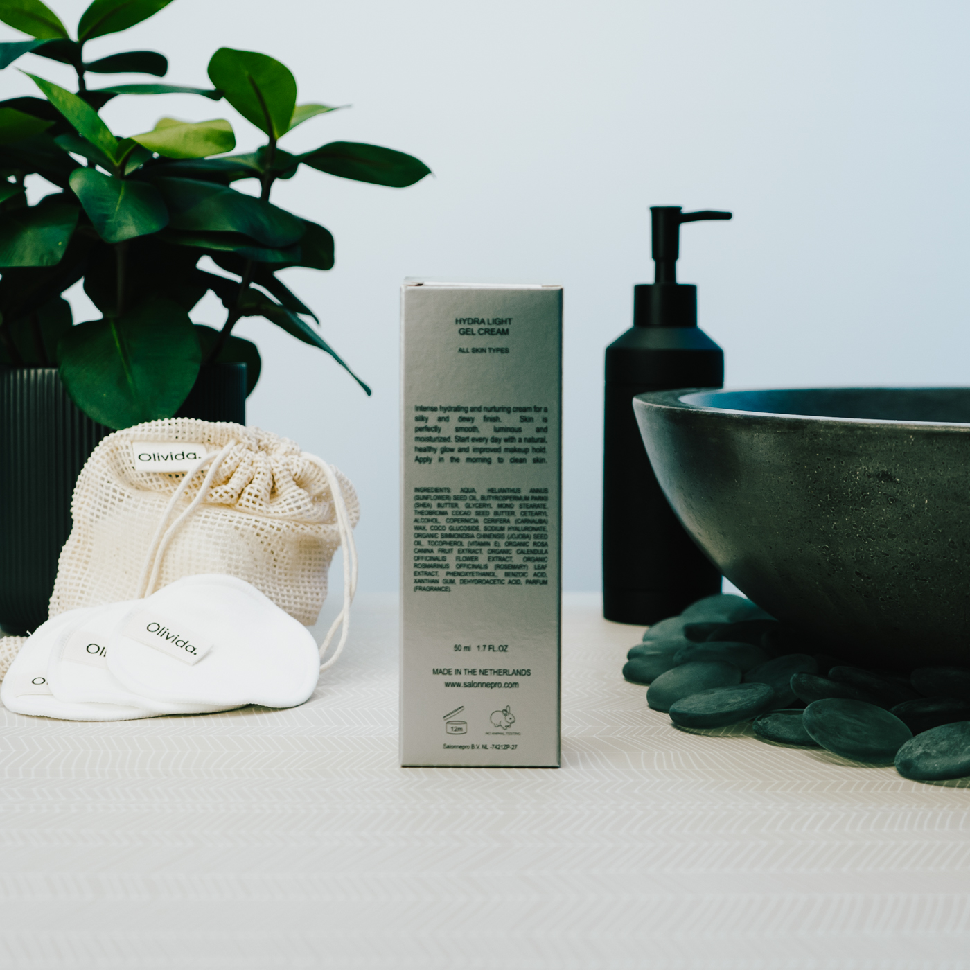 SPA Salonnepro - SPA Hydra Light Gel Cream - Doosje Achterkant