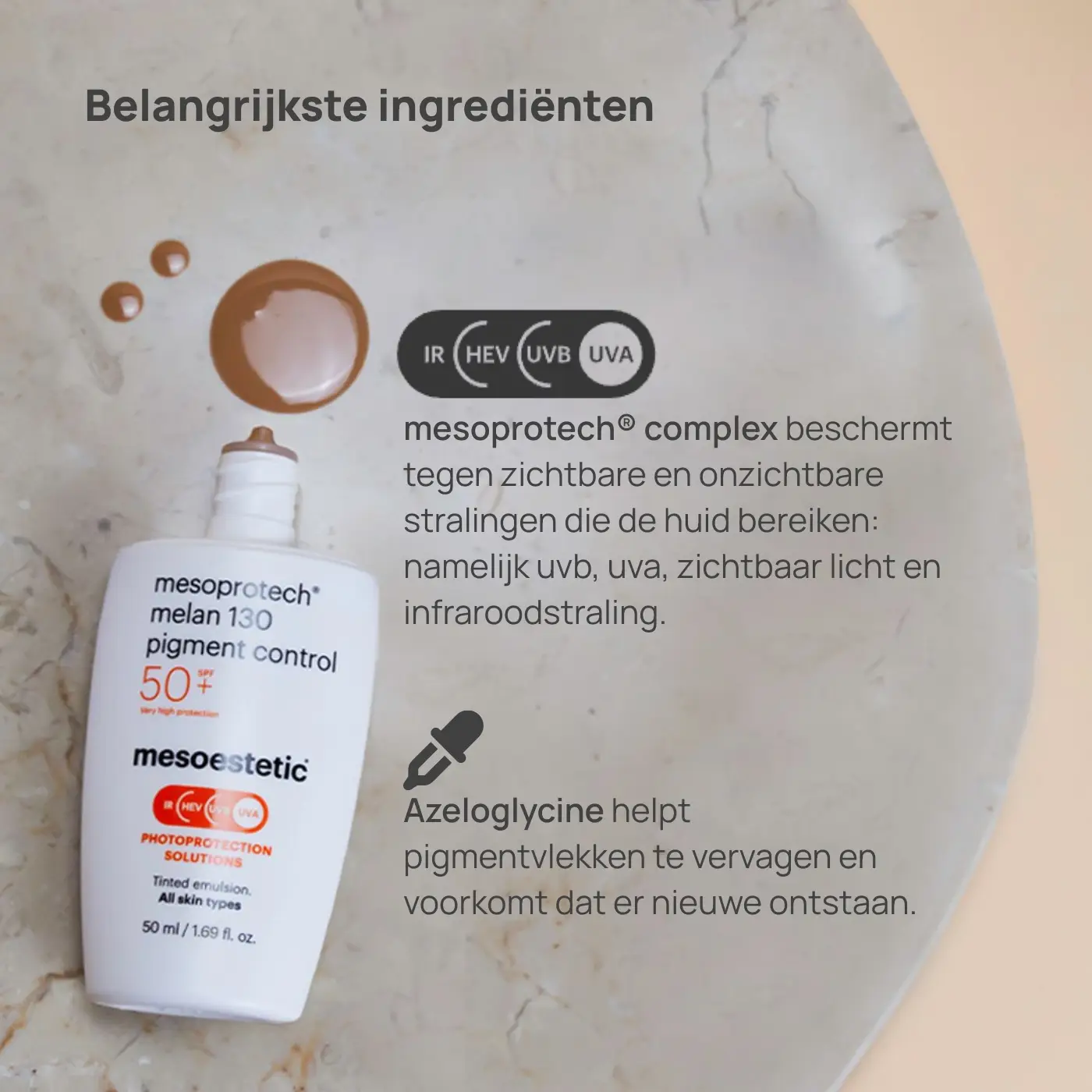 Mesoestetic Mesoprotech Pigment Control Melan130 SPF50 Ingredienten