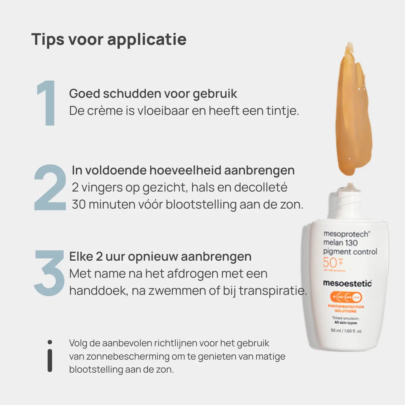 Mesoestetic Mesoprotech Pigment Control Melan130 SPF50 Tips