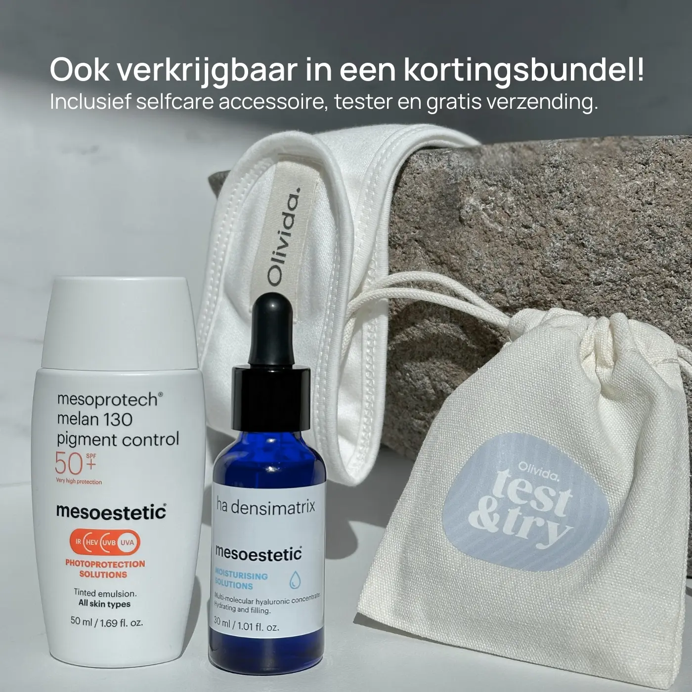 Mesoestetic Mist HA-Densimatrix Hydra Vital Light Melan130 SPF50 Bundel Olivida Copyright