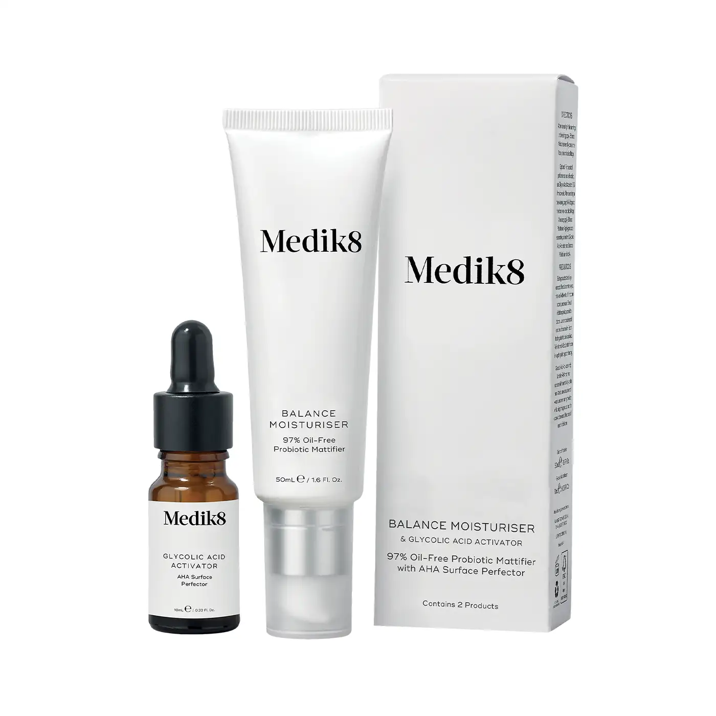 Medik8 Balance Moisturiser Glycolic Acid Activator Verpakking
