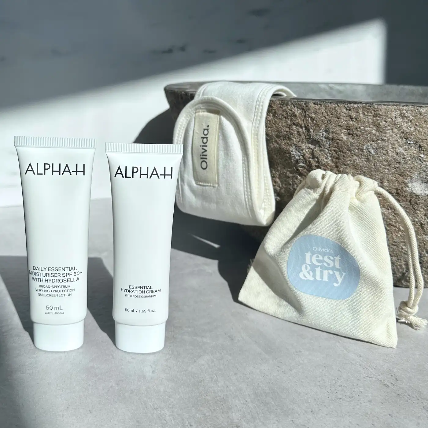 ALPHA-H Moisturize Protect Duo Producten SPF50 Hydration Cream Olivida Copyright Korting