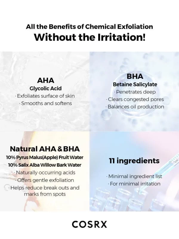 COSRX - AHA/BHA Clarifying Treatment Toner - info