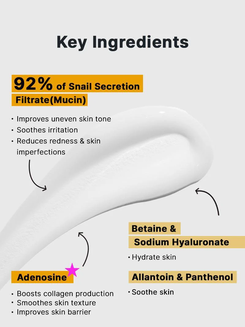 COSRX - Advanced Snail 92 All in one Cream - Ingredienten