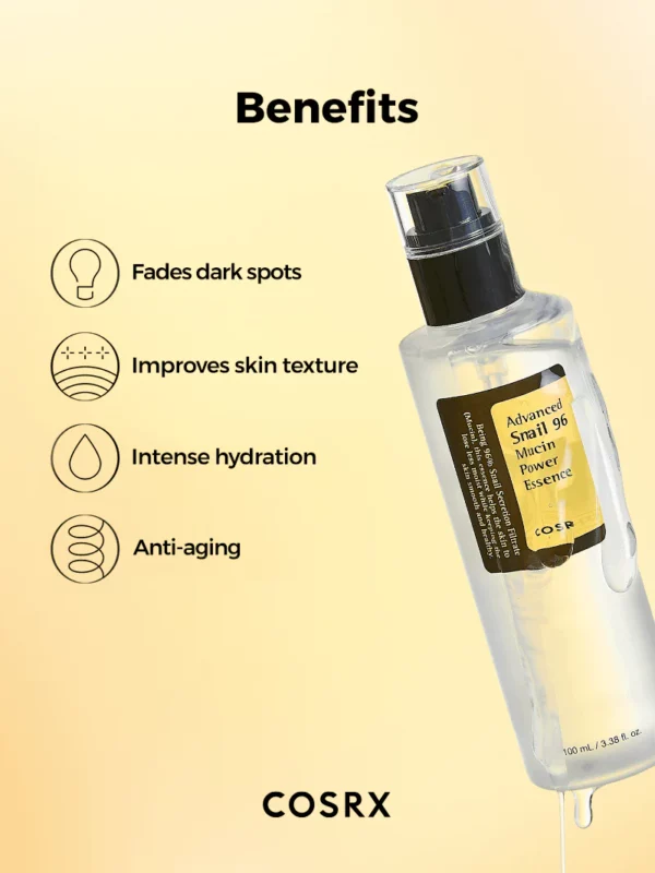 COSRX - advanced snail 96 mucin power essence - Voordelen