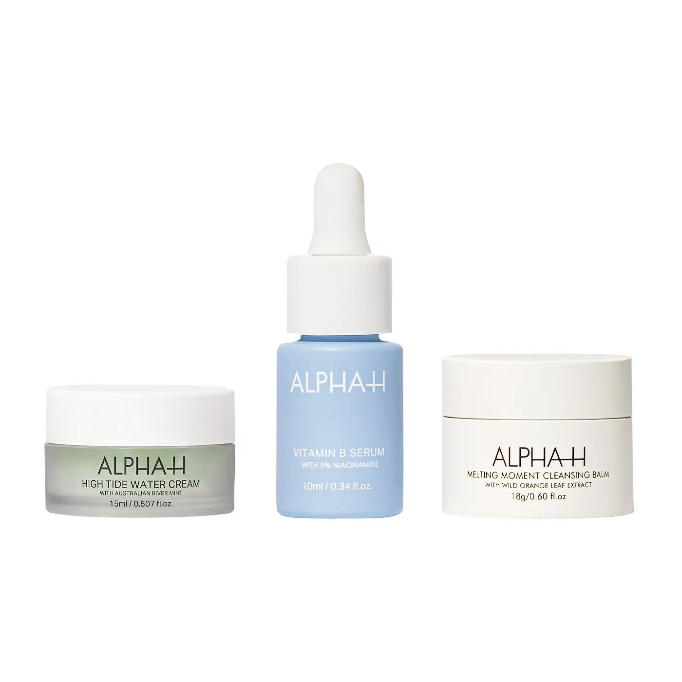 ALPHA-H - Dream Skin Trio - Vitamin B Serum - Melting Moments - High Tide Water Cream