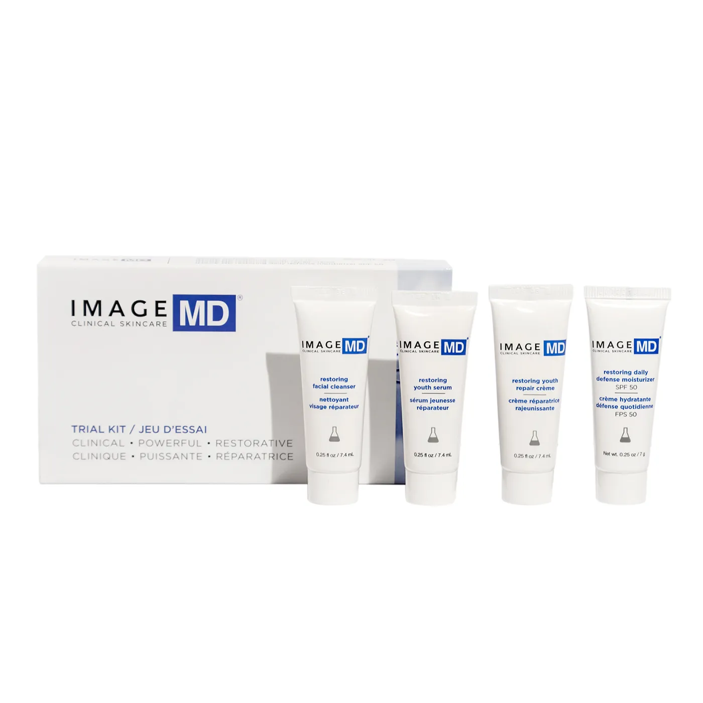 IMAGE Skincare - IMAGE MD - Trial Kit - Testers - Cleanser - Serum - SPF50 - Repair Crème