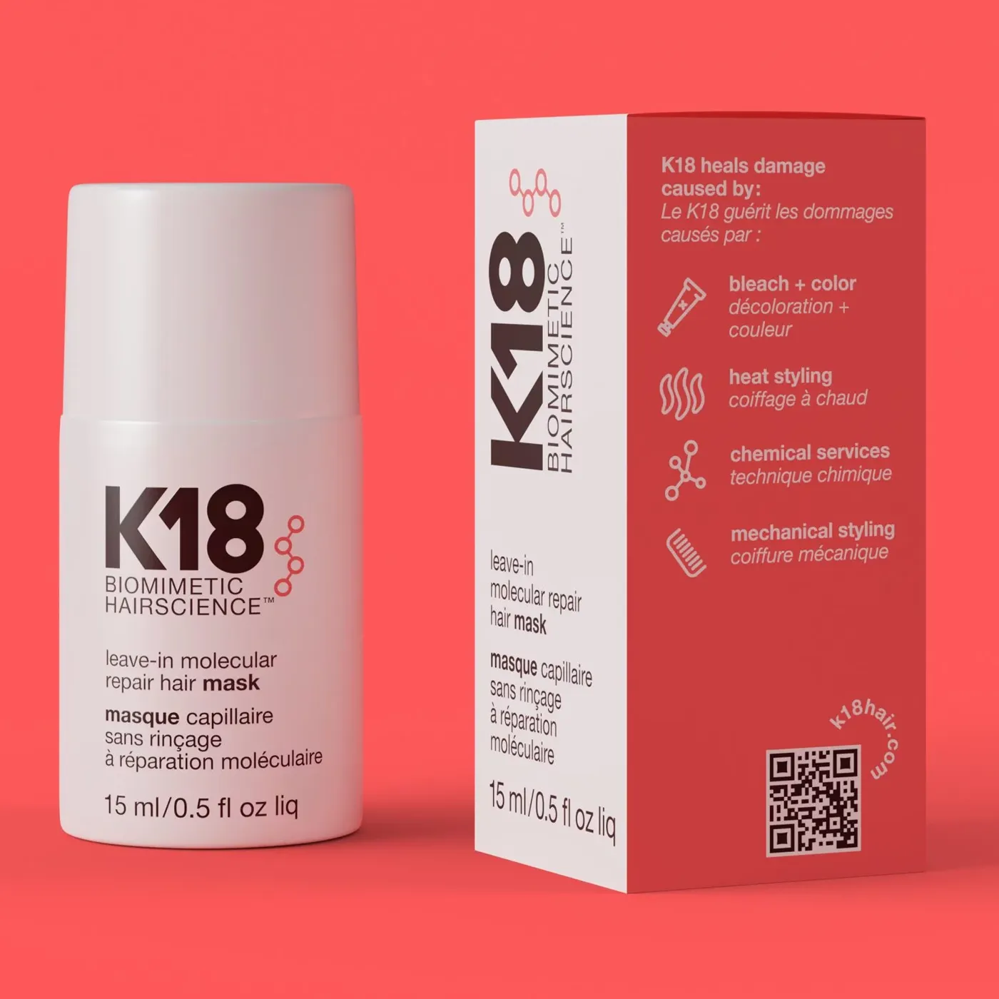 K18 - Hair mask - Haarmasker - Leave In Molecular Repair - 50ML - Verpakking