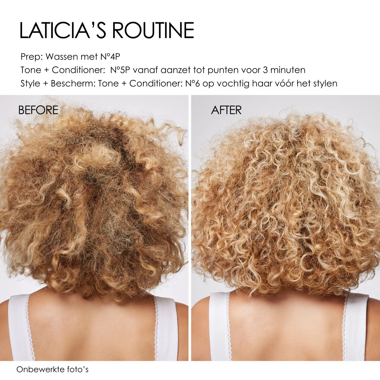 Olaplex - Haircare - Nº. 5P Blonde Enhancer Toning Conditioner - Before After - Routine N4 - N5 - N6
