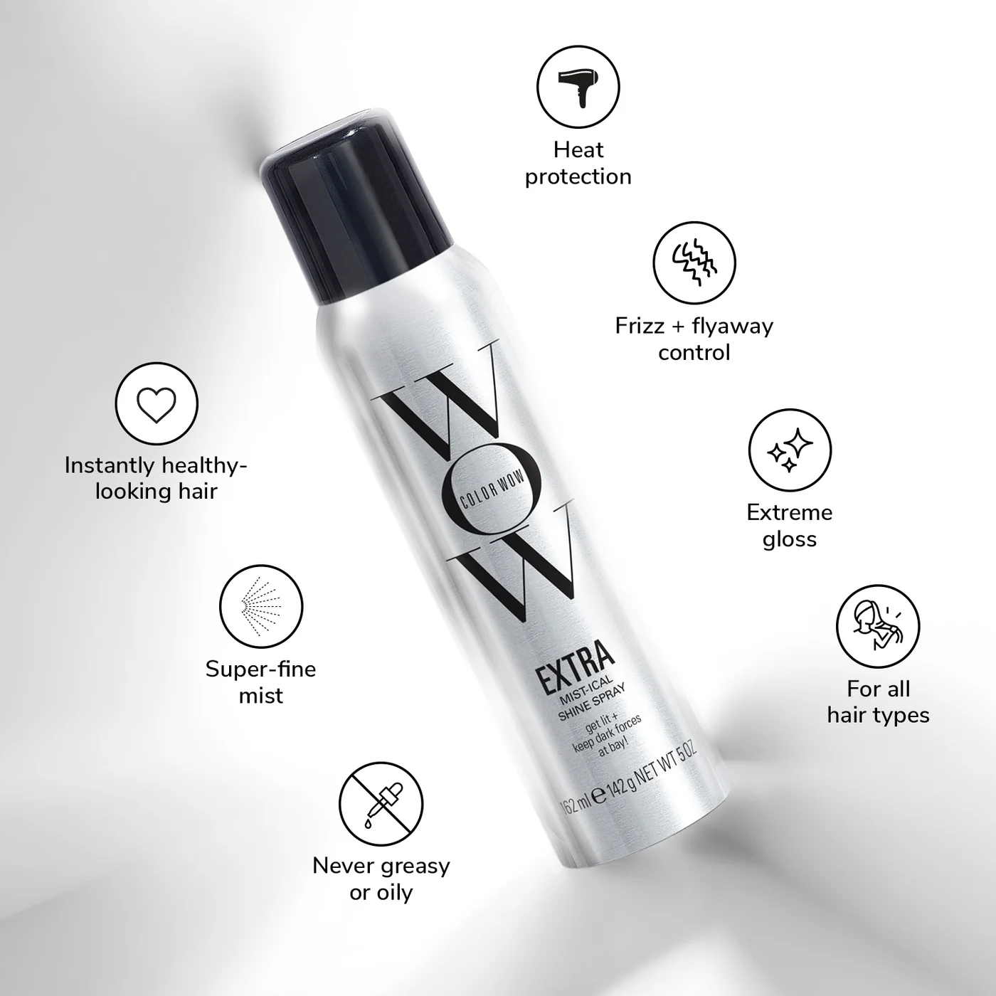 Color Wow - Extra Mist-ical Shine Spray - 162ML - Infographic