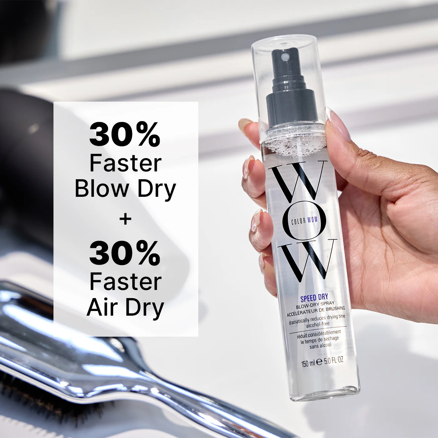 Color Wow - Speed Dry - Blow Dry Spray - 150ML - Fohnspray - Resultaat