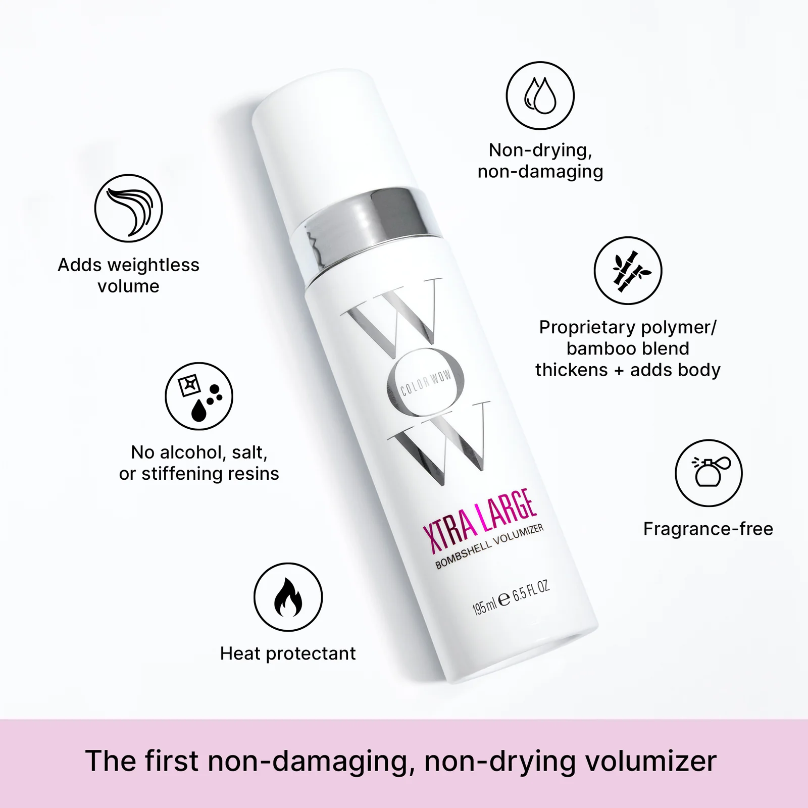 Color Wow - Xtra-Large - Bombshell Volumizer - 195ML - Infographic